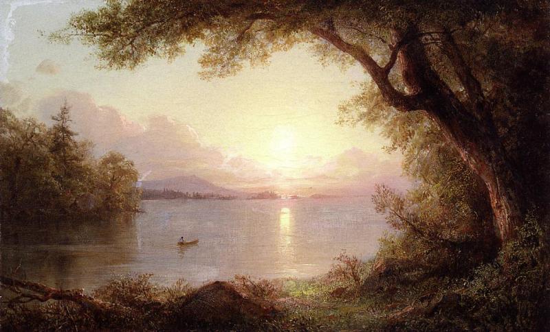 Frederic Edwin Church Landscape in the Adirondacks oil painting image